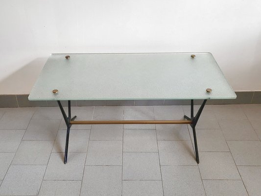 Mid-Century Coffee Table in Steel by Angelo Ostuni, 1950s-CGX-1806193