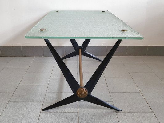 Mid-Century Coffee Table in Steel by Angelo Ostuni, 1950s-CGX-1806193