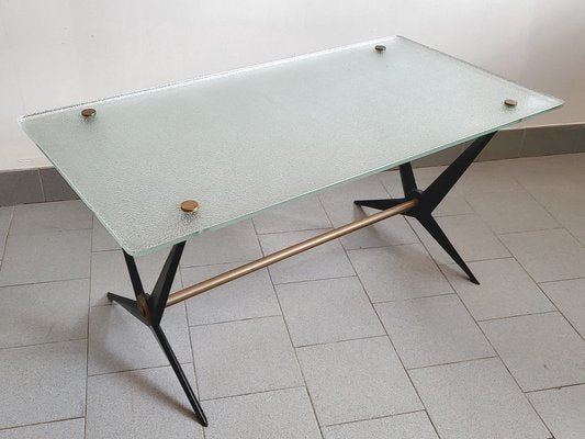 Mid-Century Coffee Table in Steel by Angelo Ostuni, 1950s-CGX-1806193