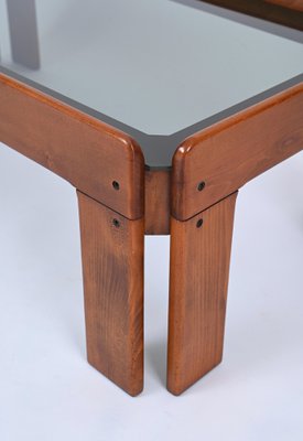 Mid-Century Coffee Table in Walnut by Afra and Tobia Scarpa for Cassina, Italy, 1960s-JDR-1743401