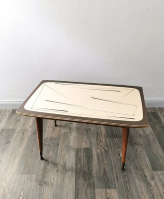 Mid-Century Coffee Table with Abstract Patterned Top, 1950s-FW-1781293