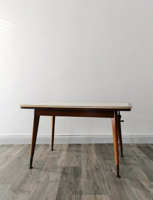 Mid-Century Coffee Table with Abstract Patterned Top, 1950s-FW-1781293