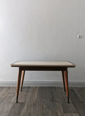 Mid-Century Coffee Table with Abstract Patterned Top, 1950s-FW-1781293