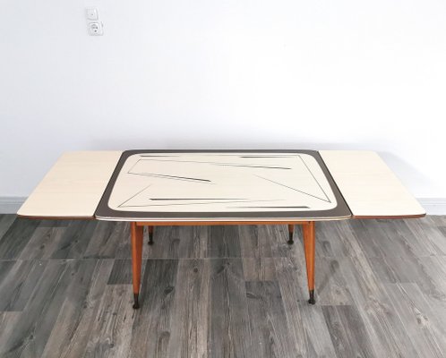 Mid-Century Coffee Table with Abstract Patterned Top, 1950s-FW-1781293