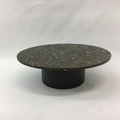 Mid-Century Coffee Table with Fossil Marble Top, 1970s-BGP-848673