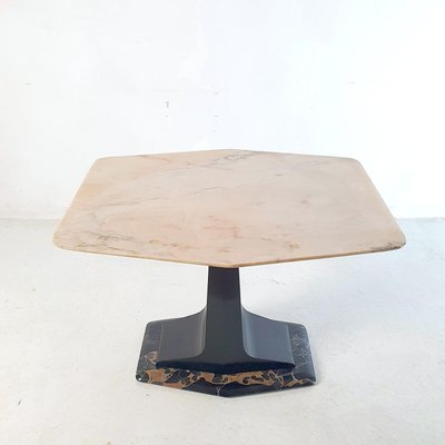 Mid-Century Coffee Table with Marble Top and Base-FO-1256614