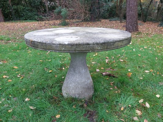 Mid-Century Concrete Garden Table in the Style of Mangiarotti & Up & Up-WBX-782619