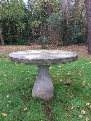 Mid-Century Concrete Garden Table in the Style of Mangiarotti & Up & Up-WBX-782619