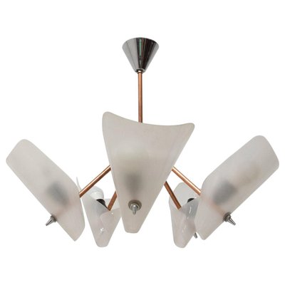 Mid-Century Cone Pendant Chandelier from Drukov, 1950s-HXT-783997