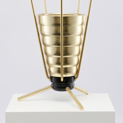 Mid-Century Conical Gilt Umbrella Stand, 1950s-QBR-1058027