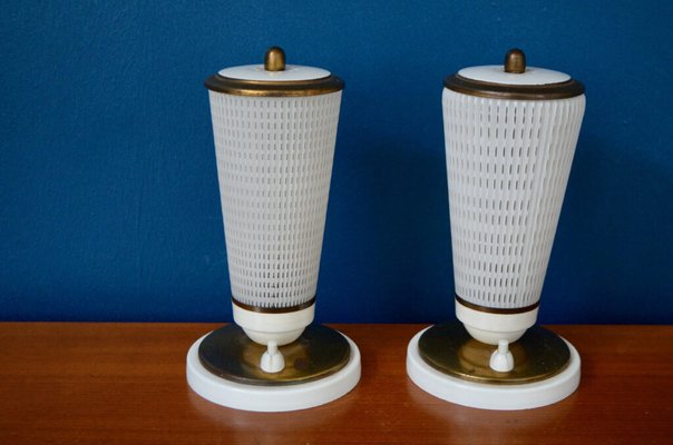 Mid-Century Conical Table Lamps, 1950s, Set of 2-AIU-1806245