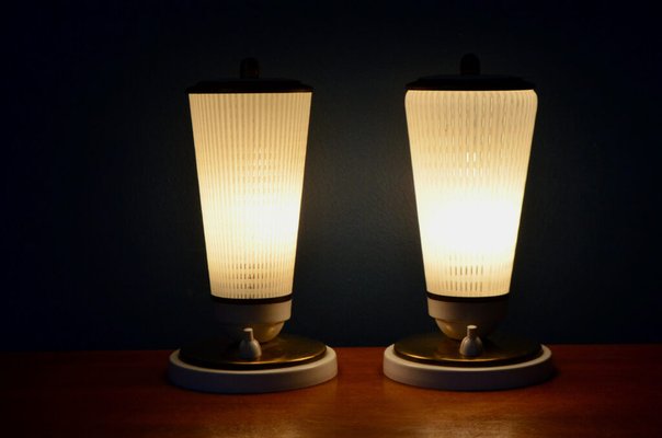 Mid-Century Conical Table Lamps, 1950s, Set of 2-AIU-1806245