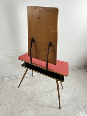 Mid-Century Console with Reclining Mirror, 1950s-YST-2033650