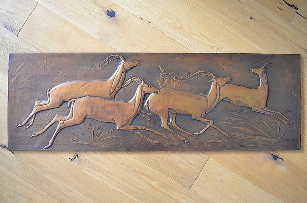 Mid-Century Copper Antelope from Amaranto, 1960s-OV-1058644