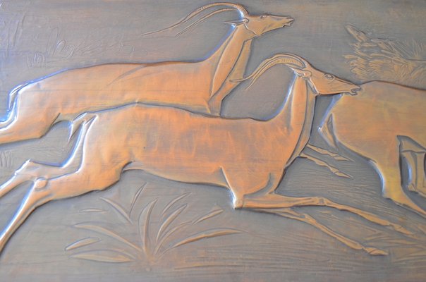 Mid-Century Copper Antelope from Amaranto, 1960s-OV-1058644