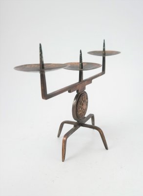 Mid-Century Copper Candleholder by Gyula Szabo, 1970s-UWE-791992