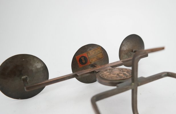 Mid-Century Copper Candleholder by Gyula Szabo, 1970s-UWE-791992