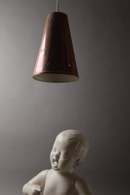 Mid-Century Copper Ceiling Lamp, 1950s-ESB-1816554