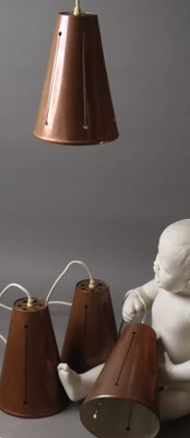 Mid-Century Copper Ceiling Lamp, 1950s-ESB-1816554