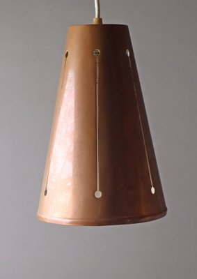 Mid-Century Copper Ceiling Lamp, 1950s-ESB-1816554