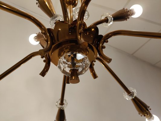 Mid-Century Copper Chandelier, 1950s-IRH-979805