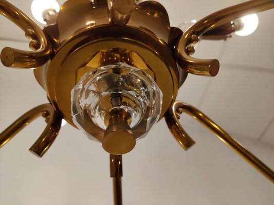 Mid-Century Copper Chandelier, 1950s-IRH-979805