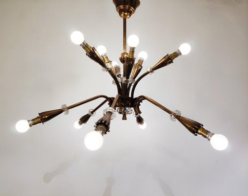 Mid-Century Copper Chandelier, 1950s-IRH-979805