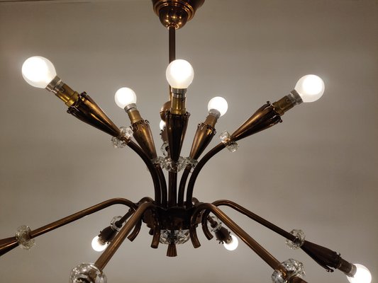 Mid-Century Copper Chandelier, 1950s-IRH-979805