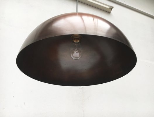 Mid-Century Copper Dome Pendant-UAH-792080