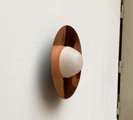 Mid-Century Copper Plafoniere Ceiling Lamp-UAH-1029091