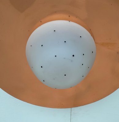 Mid-Century Copper Plafoniere Ceiling Lamp-UAH-1029091