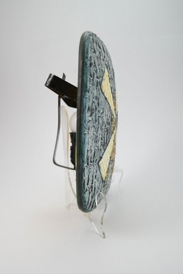 Mid-Century Cortina Glaze Ceramic Wall Light with Windmill Motive, 1970s-UWE-798139