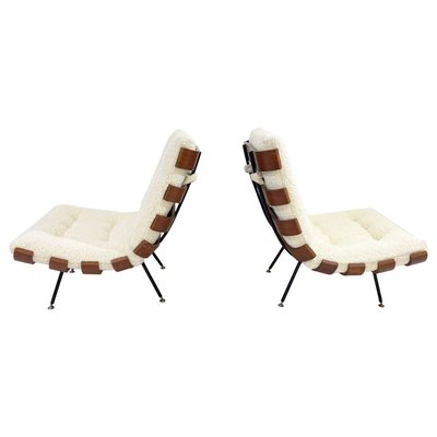 Mid-Century Costela Lounge Chairs attributed to Carlo Hauner and Martin Eisler, 1950s, Set of 2-FGA-1754131