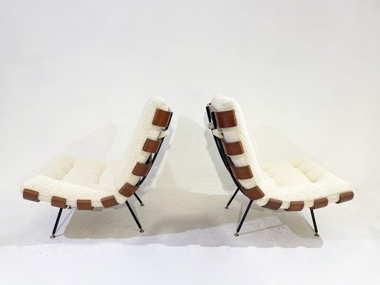 Mid-Century Costela Lounge Chairs attributed to Carlo Hauner and Martin Eisler, 1950s, Set of 2-FGA-1754131