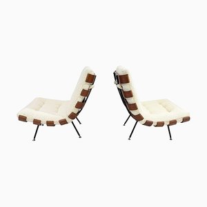 Mid-Century Costela Lounge Chairs attributed to Carlo Hauner and Martin Eisler, 1950s, Set of 2-FGA-1754131