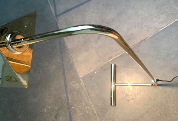 Mid-Century Counterweight Brass Floor Lamp, 1960s-UAH-1299736