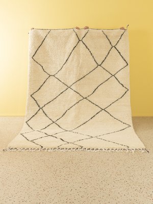 Mid-Century Cream Berber Rug-GPP-1328128