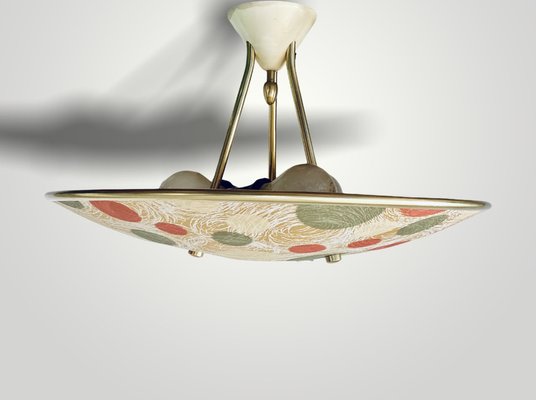 Mid-Century Cream Ceiling Lamp from Erco, 1950s-PYR-987972