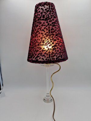 Mid-Century Crystal and Brass Lamp, 1970s-RKF-1758808