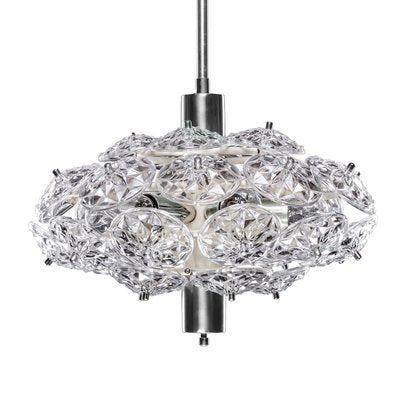 Mid-Century Crystal Chandelier, 1960s-QBR-1004689