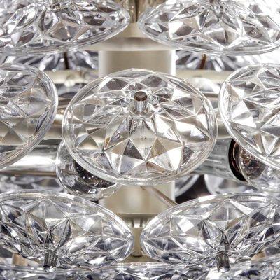 Mid-Century Crystal Chandelier, 1960s-QBR-1004689