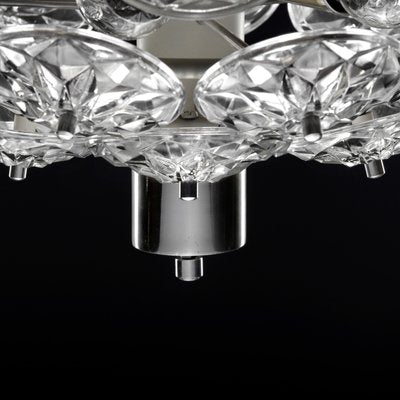 Mid-Century Crystal Chandelier, 1960s-QBR-1004689