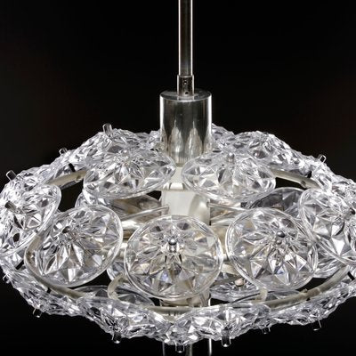 Mid-Century Crystal Chandelier, 1960s-QBR-1004689