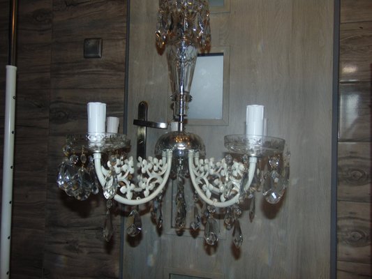 Mid-Century Crystal Chandelier, 1960s or 1970s-CAQ-850223