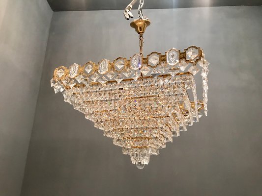 Mid-Century Crystal Chandelier, 1970s-JJC-587580