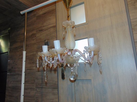 Mid-Century Crystal Chandelier-CAQ-868422