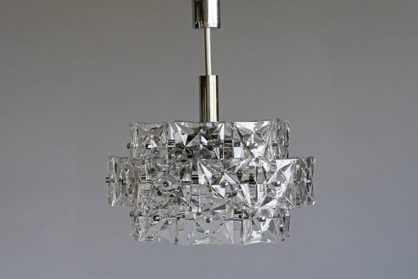 Mid-Century Crystal Chandelier by Kinkeldey, Germany, 1960s-AO-1726219