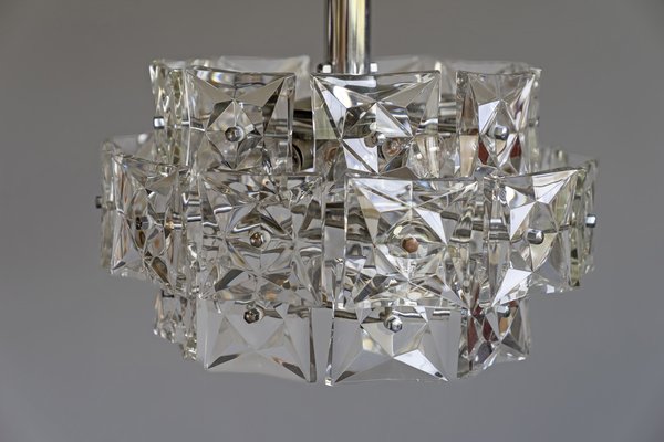 Mid-Century Crystal Chandelier by Kinkeldey, Germany, 1960s-AO-1726219