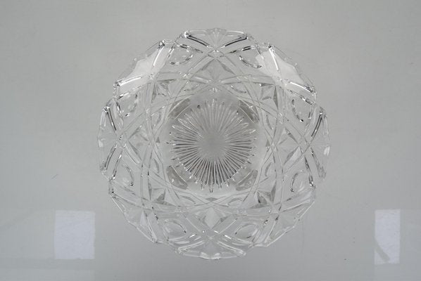 Mid-Century Crystal Glass Bowl, 191960s-TZ-1090254