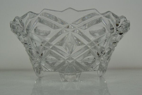 Mid-Century Crystal Glass Bowl, 191960s-TZ-1090254